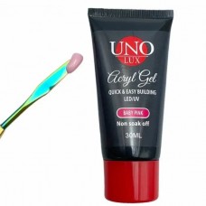 Полигель для ногтей, для маникюра Baby Pink UNO Lux, 30 мл