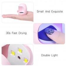 UV/LED портативная лампа для маникюра Mini Q3, 6 Вт USB (Лампа для сушки ногтей)