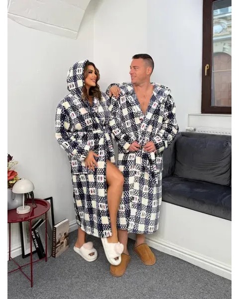 Халат в клеточку унисекс