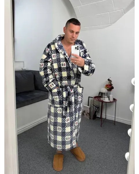 Халат в клеточку унисекс