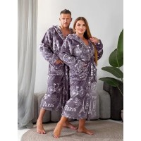 Теплый халат унисекс Париж