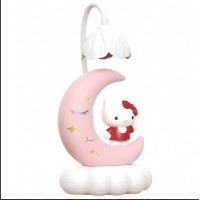 Дитяча лампа настільна Місяць (Hello Kitty) Рожевий