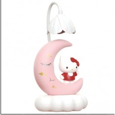 Дитяча лампа настільна Місяць (Hello Kitty) Рожевий