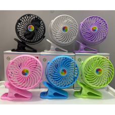 Вентилятор с аккумулятором, на прищепке Mini Fan 6 цветов