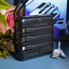 Повербанк 10000 mAh 3в1 Power Bank Колір: Чорний