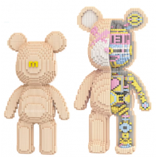 Конструктор Magic Blocks в виде мишки Bearbrick Скелет