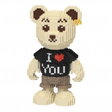 Конструктор Magic Blocks в виде мишки Тедди I love you
