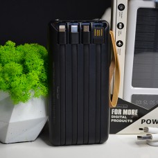 Повербанк 20000 mAh із сонячною батареєю Колір: Чорний