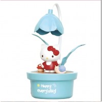 Настольная лампа для детей с цветочком (Hello Kitty) Синий