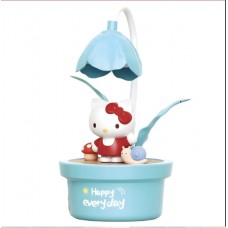 Настольная лампа для детей с цветочком (Hello Kitty) Синий