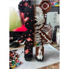 Конструктор Magic Blocks в виде мишки Bearbrick Зомби