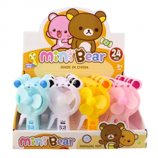 Детский портативный мини-вентилятор Мишка/ Mini Bear К-во 24 шт (цена указана за упаковку)