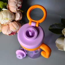Стакан для напитков с трубочкой и фильтром 820 ml Цвет: Сиреневый/Розовый