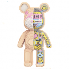 Конструктор Magic Blocks в виде мишки Bearbrick Скелет