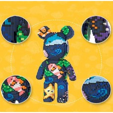 Конструктор Magic Blocks у вигляді ведмедика Bearbrick Акваріум