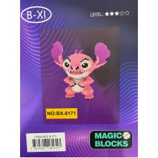 Конструктор Magic Blocks Стич Angel Розовый Высота 33 см