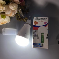 LED лампа на аккумуляторе E27 20W (2 аккумулятора)