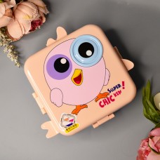 Дитячий ланч-бокс герметичний Chicken 1590 ml Колір: Рожевий