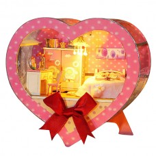 3D Румбокс в форме сердца Girl`s room DIY Dollhouse