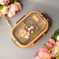 Детский ланч-бокс герметичный Dog 1650 ml Цвет: Коричневый
