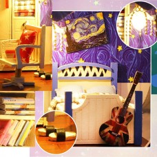 3D Румбокс в форме сердца Boy`s room DIY Dollhouse