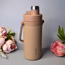 Вместительный термос 1300 ml Цвет: Коричневый