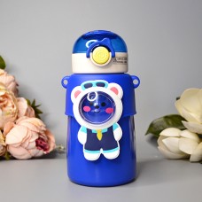Дитячий термос з трубочкою Звірята 550 ml Колір: Синій