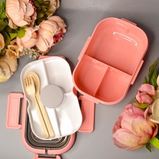 Детский ланч-бокс герметичный Rabbit 1650 ml Цвет: Сиреневый