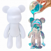 Флюїдний ведмедик Fluid Bear Bearbrick з фарбами Набір для творчості DIY 23 см