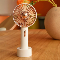 Портативный вентилятор Mini fan с подсветкой Цвет: Белый