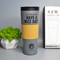 Термокружка Have a nice day 600 ml Цвет: Серый