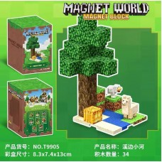 Магнітний конструктор блоковий у стилі Minecraft