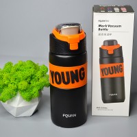 Спортивная термобутылка 550 ml Цвет: Чёрный