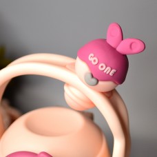 Детская термокружка с трубочкой Little Bee 550 ml Цвет: Розовый