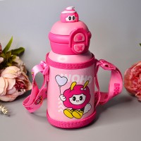 Дитячий термос з ремінцем Magic 500 ml Колір: Рожевий