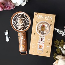 Детский портативный мини-вентилятор Капибара Цвет: Коричневый
