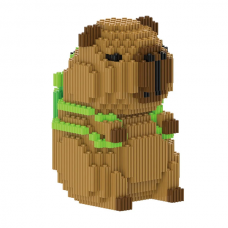 3D Конструктор Magic Blocks Капибара с рюкзаком  Высота 12 см