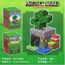 Магнітний конструктор блоковий у стилі Minecraft