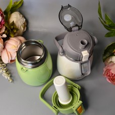 Термос минималистичный с фильтром для чая 600 ml Цвет: Жёлтый