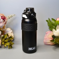 Термобутылка Relax 600 мл. Цвет: Черный
