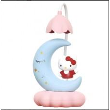 Дитяча лампа настільна Місяць (Hello Kitty) Блакитний