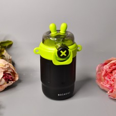 Дитячий термос з трубочкою Зайчик 300 ml Колір: Чорний
