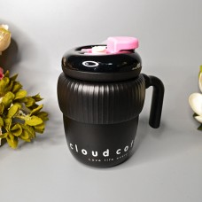Термостакан Coffee с трубочкой 420мл. Цвет: Черный