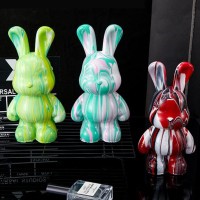 Флюидный зайчик Fluid Bunny Bearbrick с красками Набор для творчества DIY 23 см