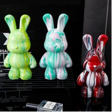 Флюидный зайчик Fluid Bunny Bearbrick с красками Набор для творчества DIY 23 см