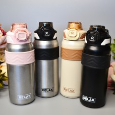 Термобутылка Relax 600 мл. Цвет: Черный