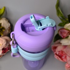 Стакан для напитков с трубочкой 900 ml Цвет: Чёрный