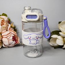 Детская бутылка для питья с трубочкой Cinnamoroll Цвет: Белый