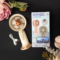 Детский портативный мини-вентилятор Капибара Цвет: Бежевый