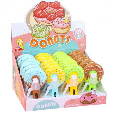 Детский портативный мини-вентилятор Пончик/Donuts К-во 24 шт (цена указана за упаковку)